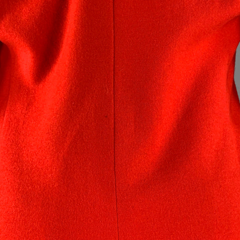 GIVENCHY FW12 Size S Red Twill Wool Cotton Notch Lapel Suit