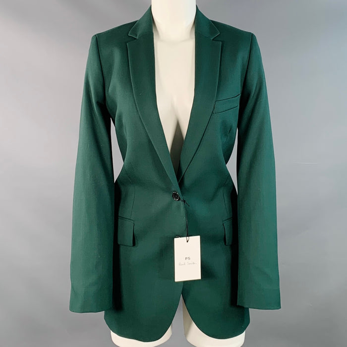 PS by PAUL SMITH Size S Forest Green Wool Notch Lapel Jacket Blazer