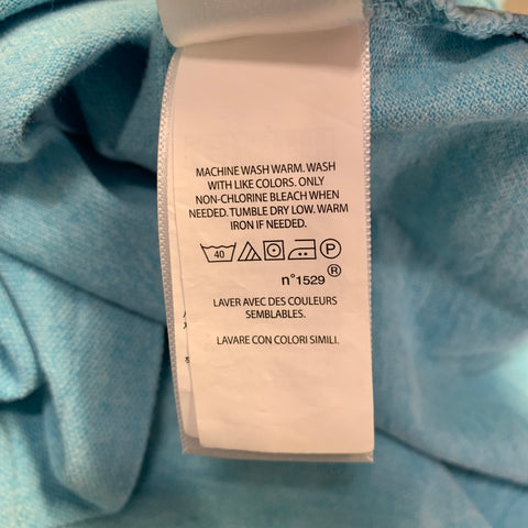 POLO by RALPH LAUREN Size XL Blue Heather Cotton Half Placket Polo