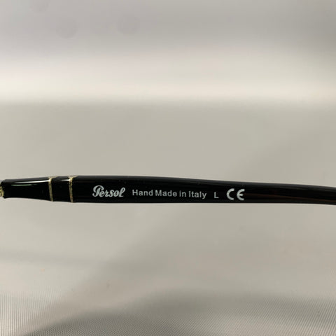 PERSOL Black Acetate Sunglasses