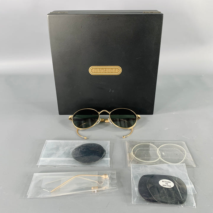 MATSUDA Tortoise Shell Antique Gold Sunglasses