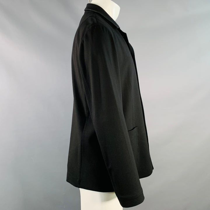 RAG & BONE Size M Black Viscose Blend Twill Chore Jacket