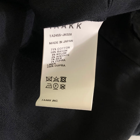 TAAKK Chest Size 42 Black Mixed Patterns Cotton Blend Shawl Sport Coat