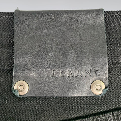 J.BRAND Size 32 -Kane- Black Cotton Blend 5 Pocket Slim Straight Jeans