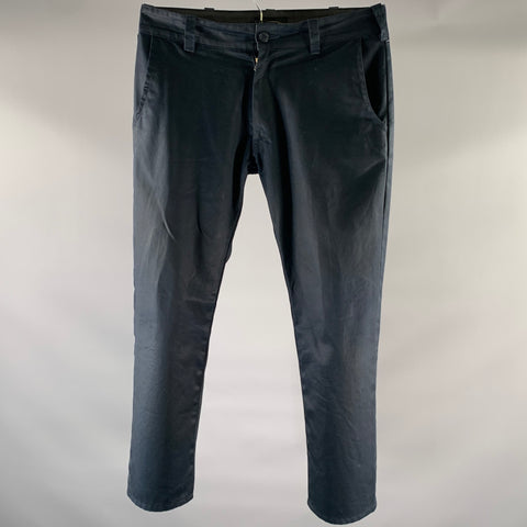 SCHAEFFER'S Size 33 Navy Twill Chino Casual Pants