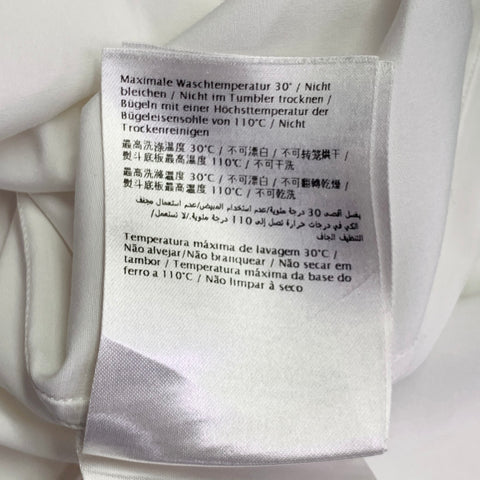 VALENTINO Size M White Cotton Hidden Buttons Long Sleeve Shirt