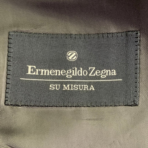 ERMENEGILDO ZEGNA Size 48 Regular Brown Wool Notch Lapel Suit