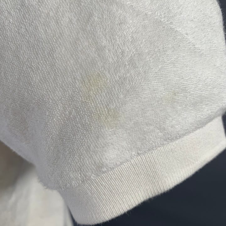 RALPH LAUREN Size M White Terry Cotton Polo