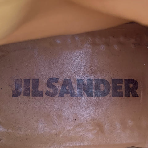 Bottes à fermeture éclair latérale en daim marron JIL SANDER Taille 11