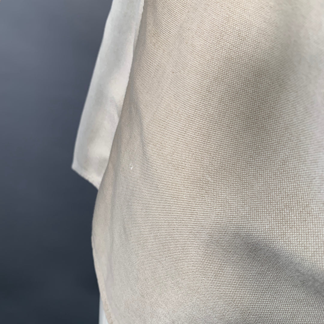 RALPH LAUREN Size S Beige Cotton Button Down Collar Long Sleeve Shirt
