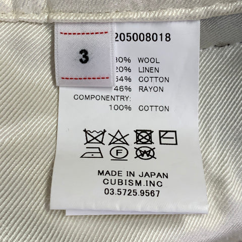 VISVIM Size M Hakama Brown Wool Linen Pleated Belted Dress Pants