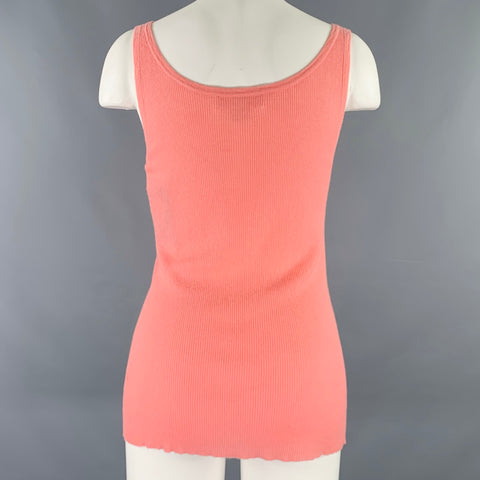 MICHAEL KORS Size M Pink Ribbed Tank Casual Top