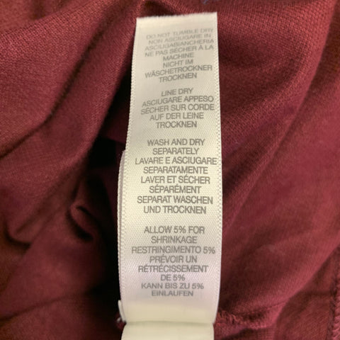 PAUL SMITH Size L Burgundy Multi Color Cotton Contrast Trim Polo