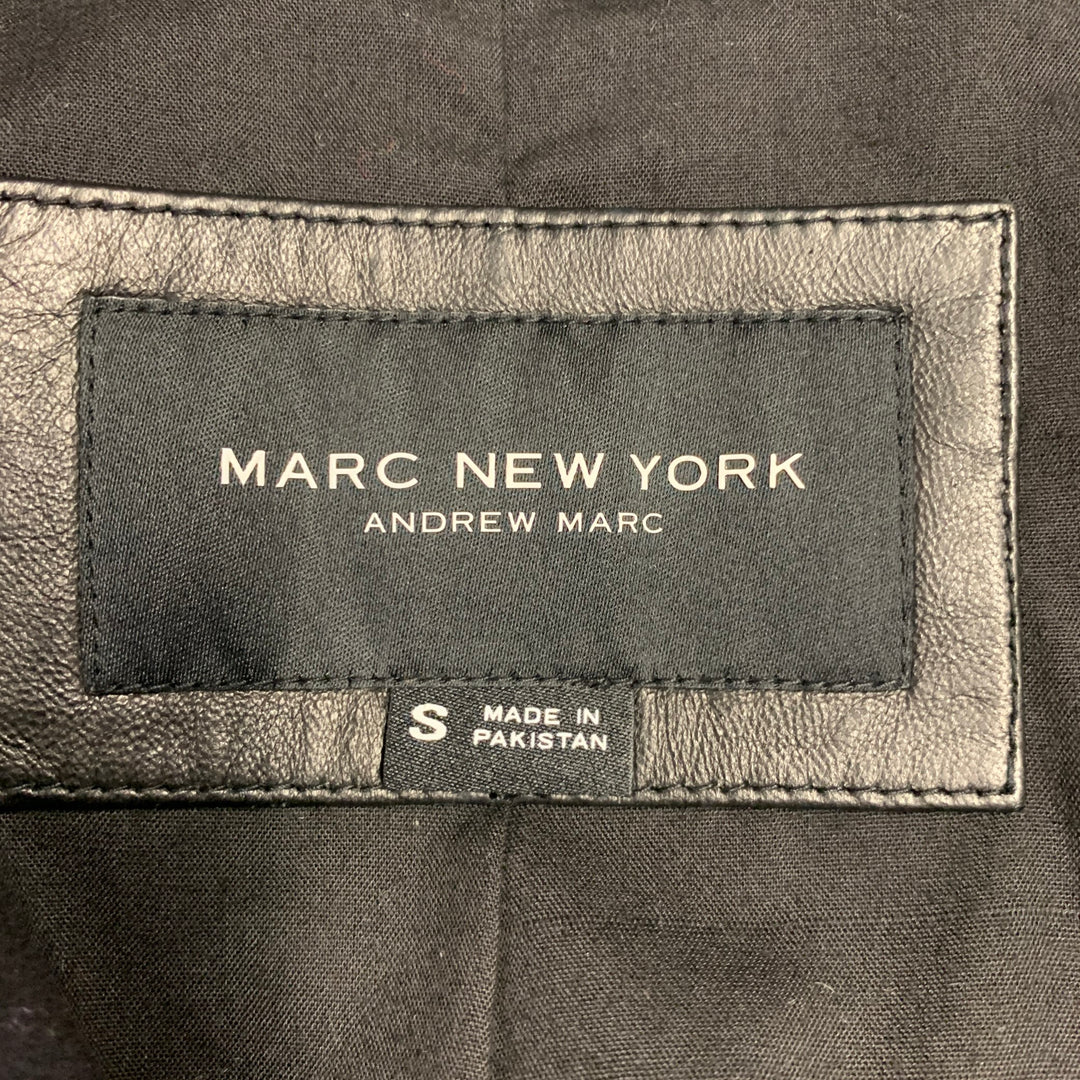 MARC NEW YORK Size S Black Leather Motorcycle Jacket