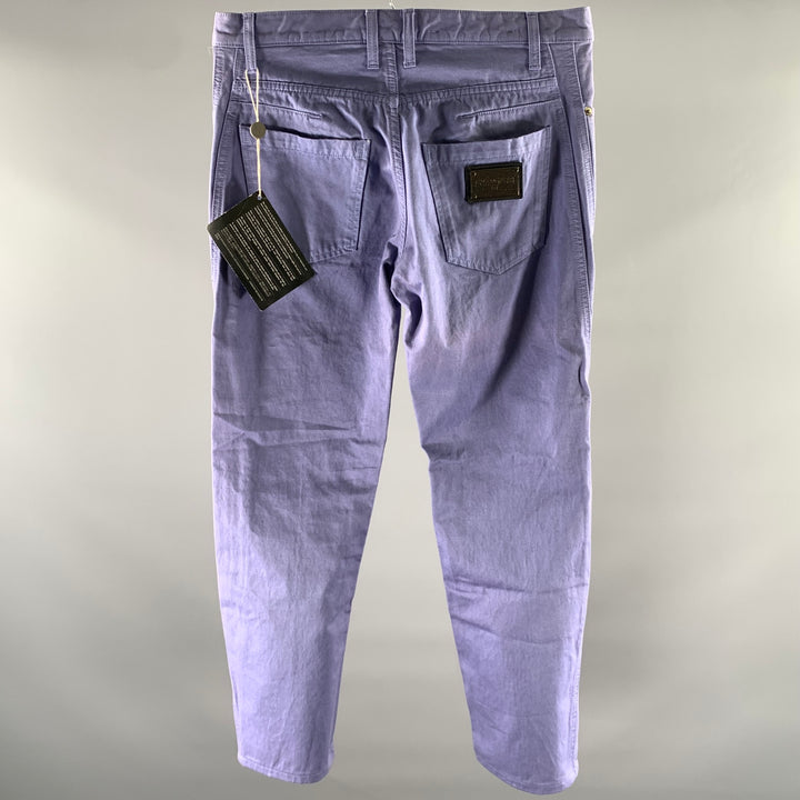 DIRK BIKKEMBERGS Size 30 Purple Cotton Button Fly Jeans