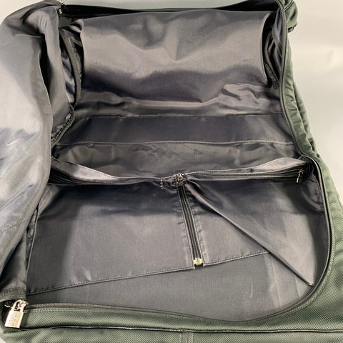 LOUIS VUITTON Taiga Portable Gibeciere Ardoise Green Black Two Tone Nylon Leather Travel Suitcase Bag