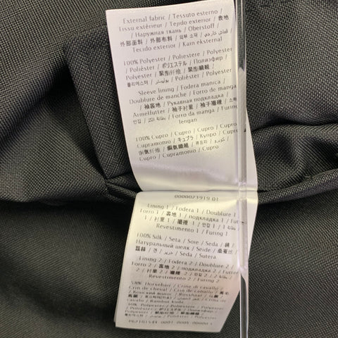 VALENTINO Size 38 Black Polyester Double Breasted Peak Lapel Sport Coat