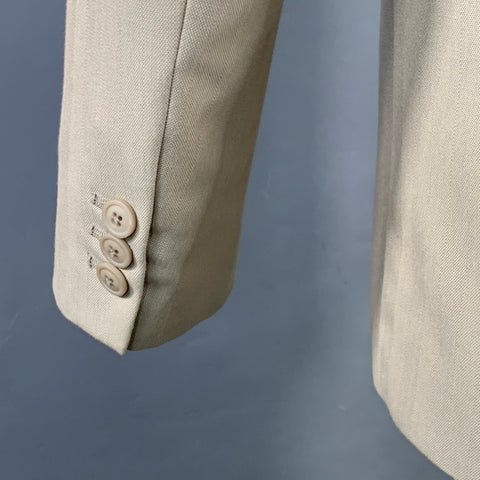 OUR LEGACY Size 40 Khaki Polyester Blend Single Button Notch Lapel Sport Coat