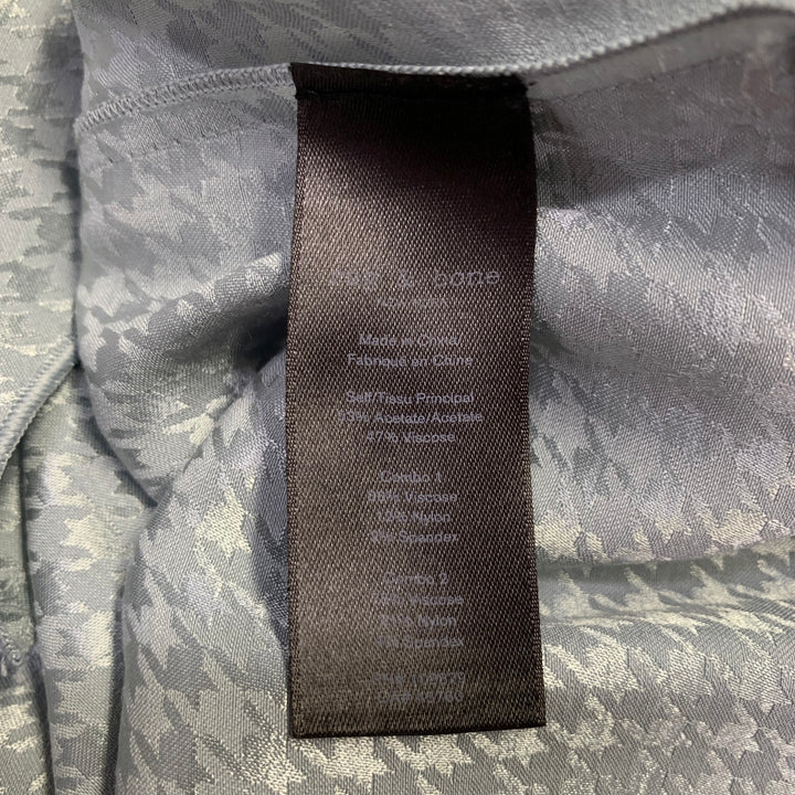 RAG & BONE Size S Ali Tank Grey Acetate Blend Houndstooth Sleeveless Casual Top