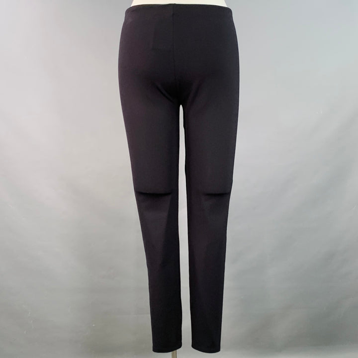 THE ROW Size L Black Polyamide Blend Elastic Waistband Leggings Casual Pants