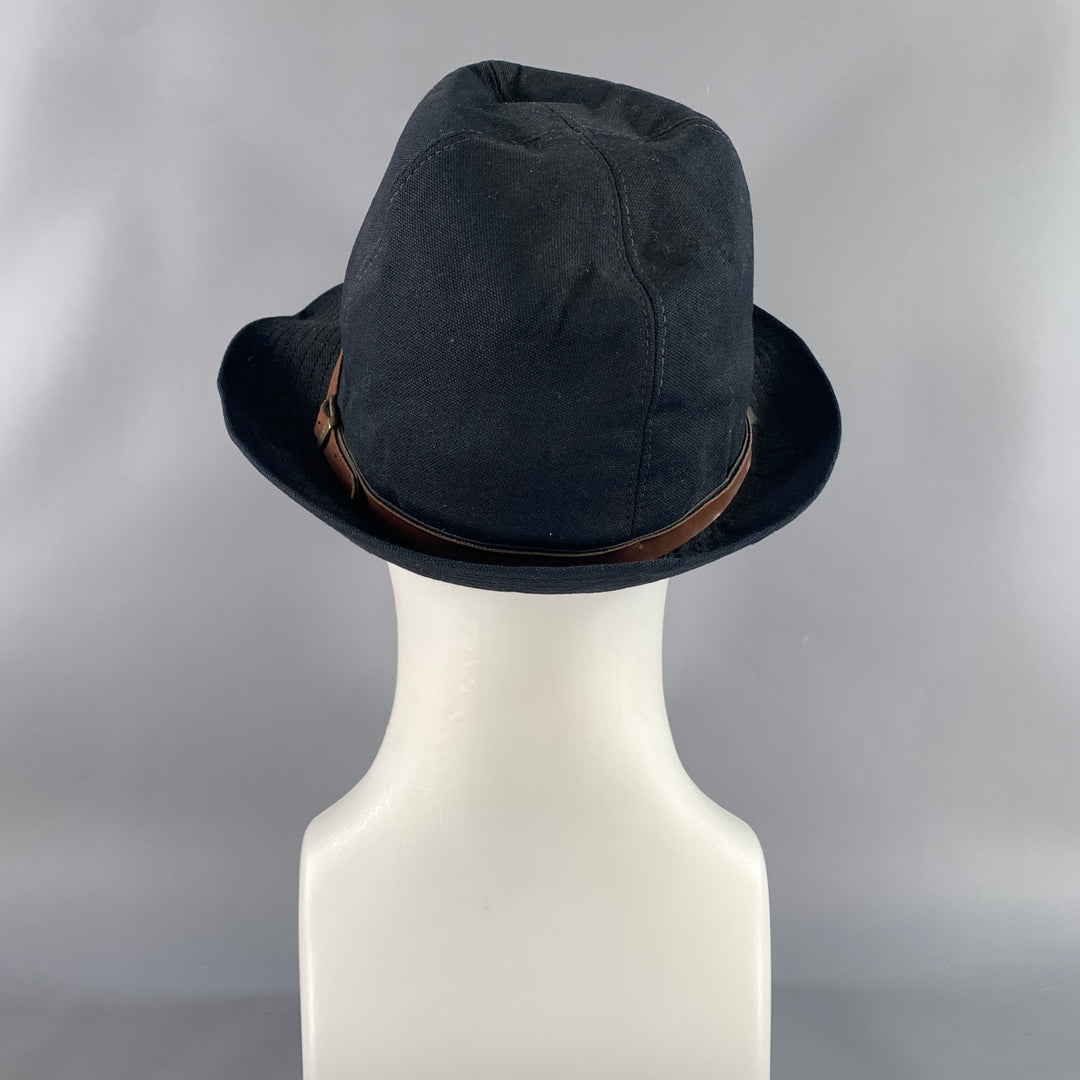 GUERRA Size L Black Brown Mixed Pattern Cotton Hats