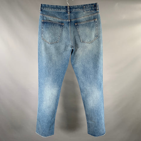 MAISON MARGIELA Size 10 Medium Wash Denim Cotton Jeans