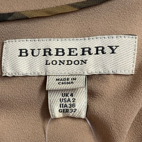 BURBERRY LONDON Size 2 Gold Black Viscose Blend Sequined Cocktail Dress