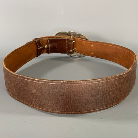 RALPH LAUREN Size M Brown 40815328 OSG Leather Belt