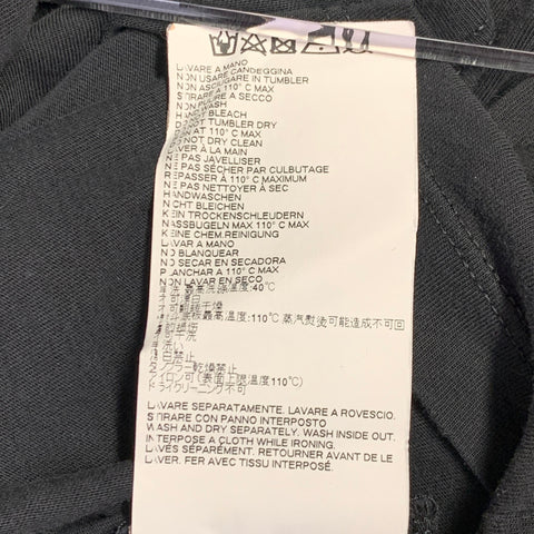 MAISON MARTIN MARGIELA Size 42 Black Cotton Crew Neck T-shirt