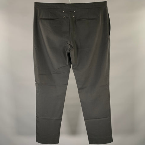 MAISON MARGIELA Size 36 Black Wool Relax Casual Pants