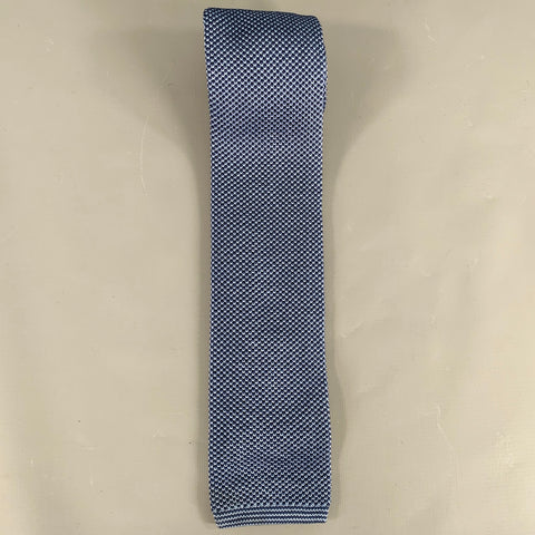 DORMEUIL Navy Blue Silk Knit Tie