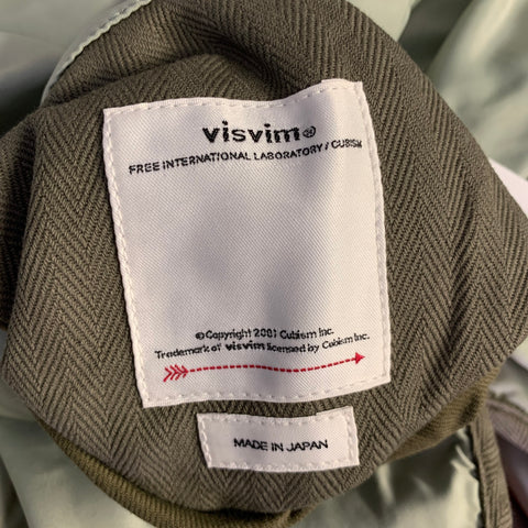 VISVIM Size M Green Nylon Reversible Jacket