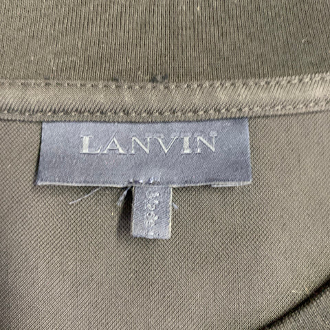 LANVIN Size M Black Viscose Short Sleeve T-Shirt
