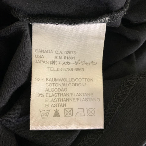 ESCADA Size S Black Silver Cotton Elastane Rhinestones Pullover Womens