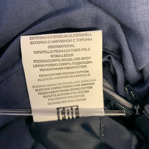 Veste de Travail en Cuir GIMO'S, Taille M, Bleu Marine
