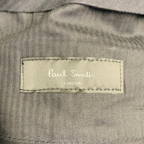 PAUL SMITH Size 38 Burgundy Mauve Cotton Blend Single Breasted Slim Fit Suit