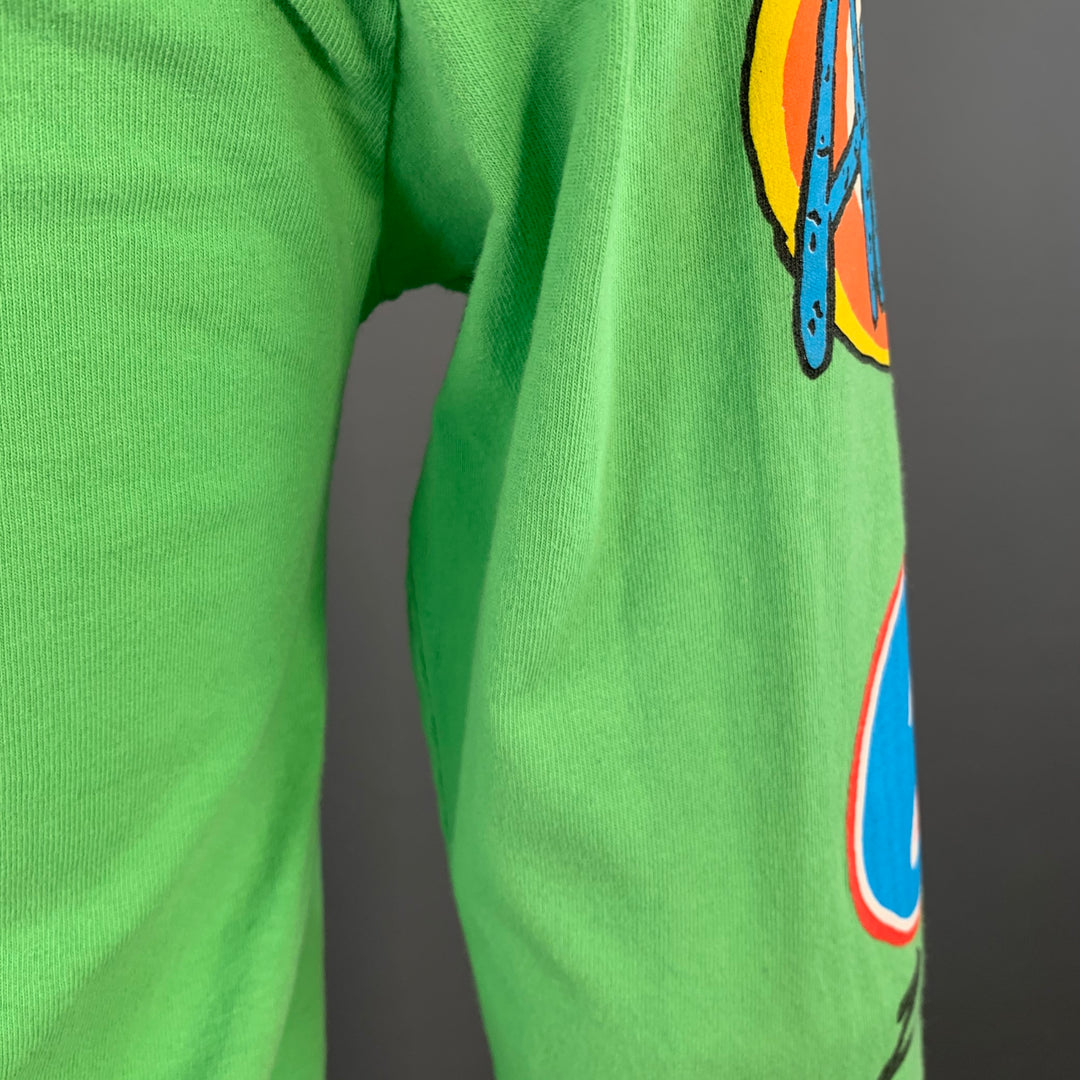 CHROME HEARTS Size S Sex Records Green Graphic Cotton Long Sleeve T-shirt