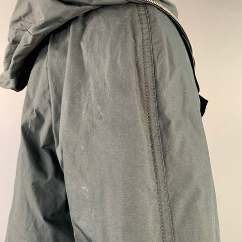 ANNETTE GOERTZ Size XS Black Polyester Hooded Layered Jacket
