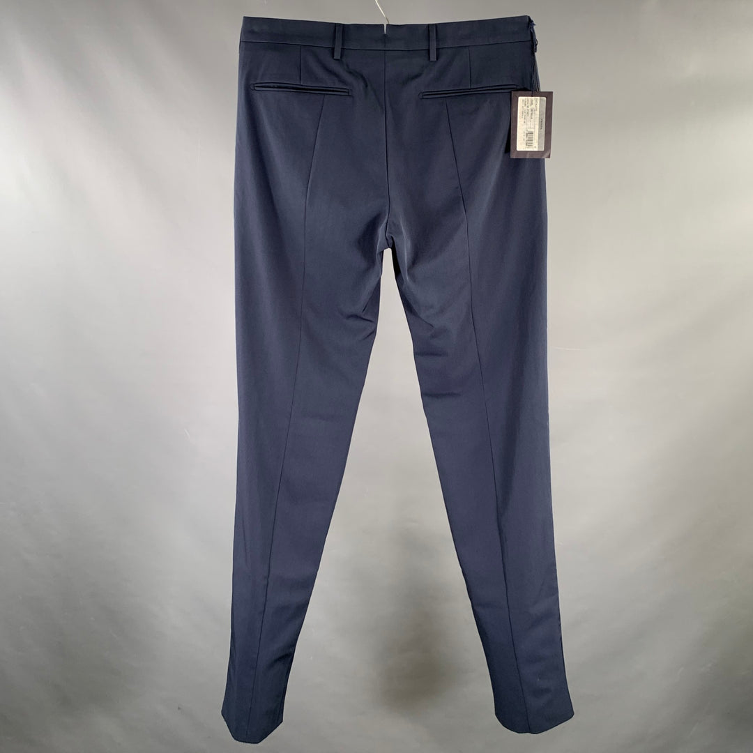PRADA Size 32 Navy Virgin Wool Blend Pants