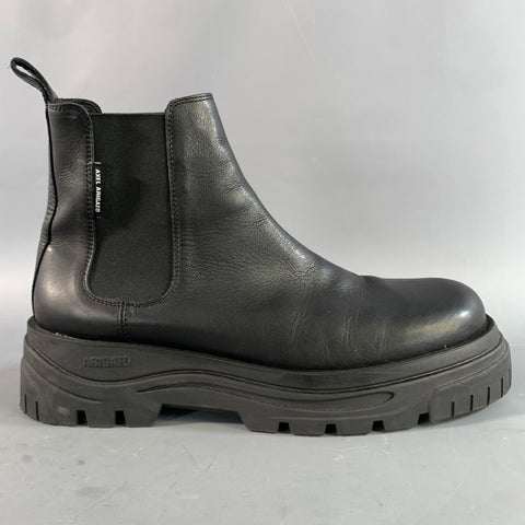 AXEL ARIGATO Size 11 Black Leather Pull On Boots