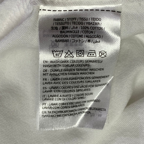 GANT Size S White Cotton Oxford One Pocket Short Sleeve Shirt