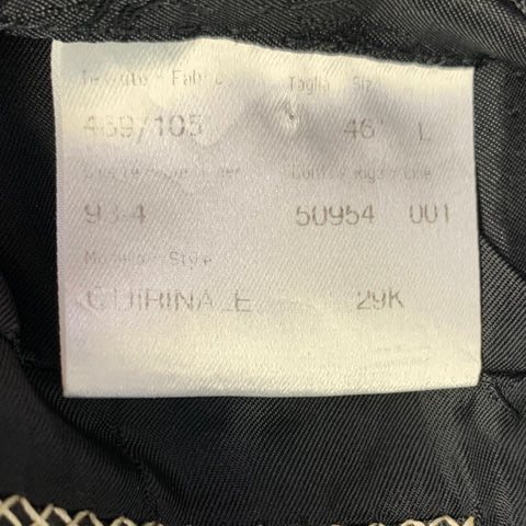 BRIONI Size 46 Black Wool Tuxedo Peak Lapel Sport Coat