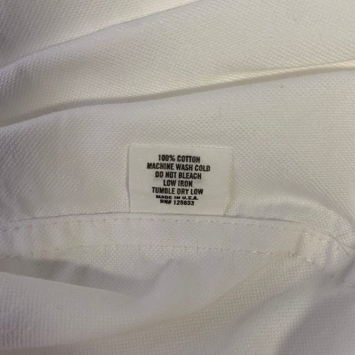 TAYLOR STITCH Size M White Cotton Button Down Long Sleeve Shirt
