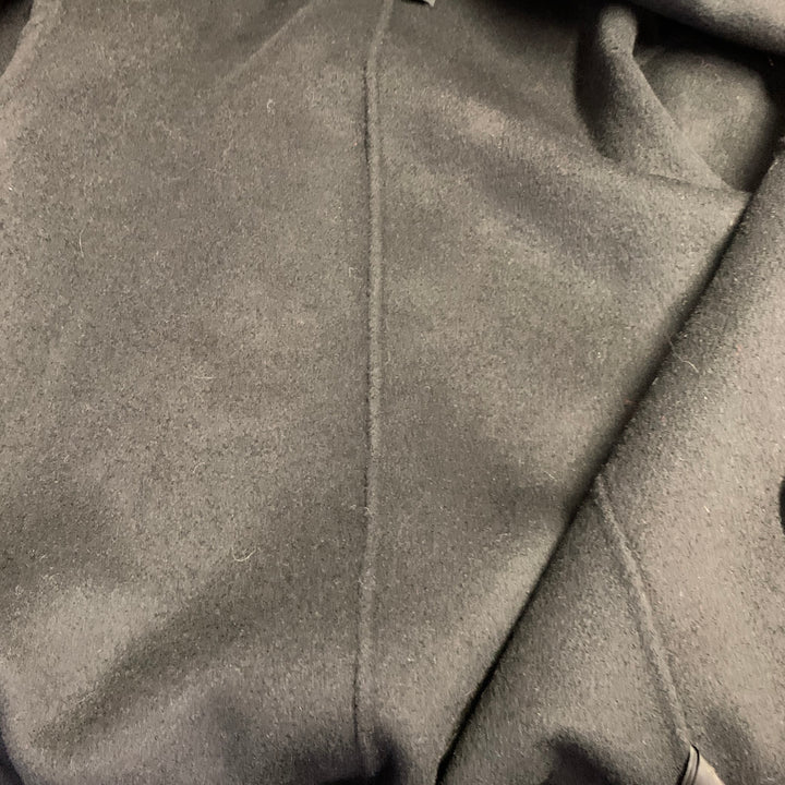 THE KOOPLES Size S Red Black Yellow Wool Blend Plaid Notch Lapel Coat