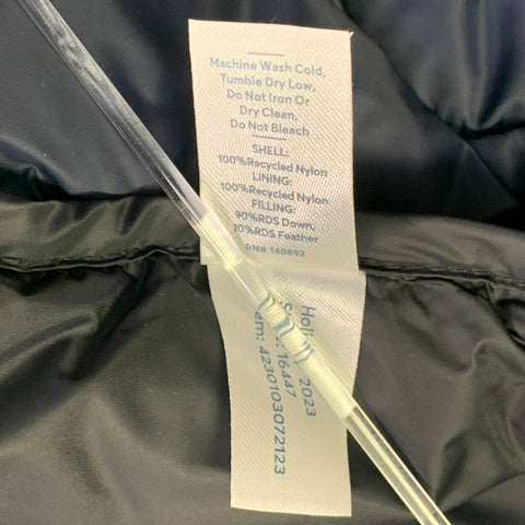 MARINE LAYER Fête 2023 Taille L Doudoune Matelassée en Nylon Bleu Marine à Une Poche