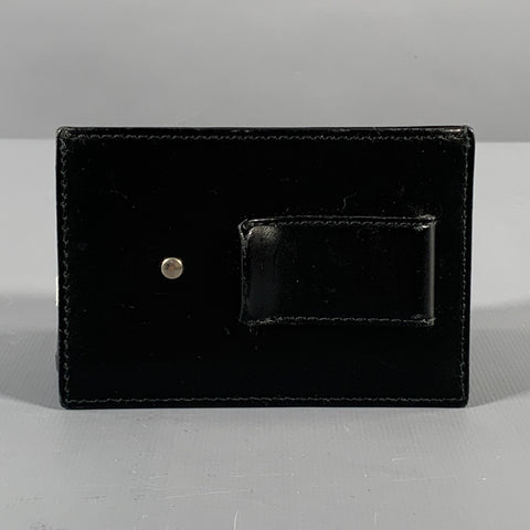 COACH Black Leather Card Case Leather Goods