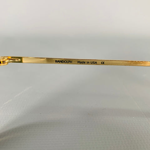 RANDOLPH -Sportsman- Gold Metal Aviator Sunglasses
