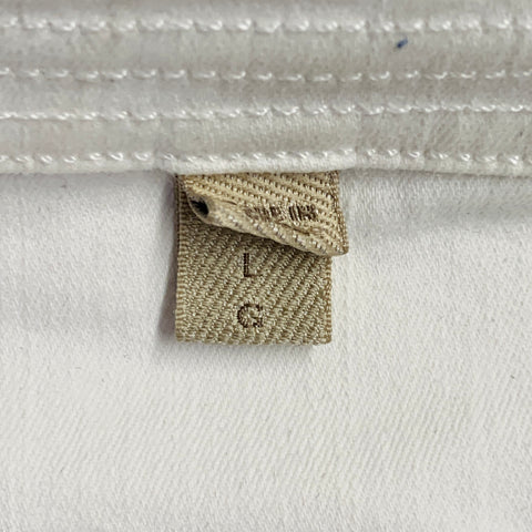 BURBERRY BRIT Taille L Veste Blazer en Jean Stretch Mélange Coton Crème