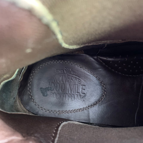 WOLVERINE Size 10.5 Brown Leather Chelsea Boots