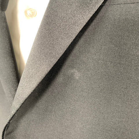 PAUL SMITH Size 38 Black Wool Mohair Tuxedo Sport Coat